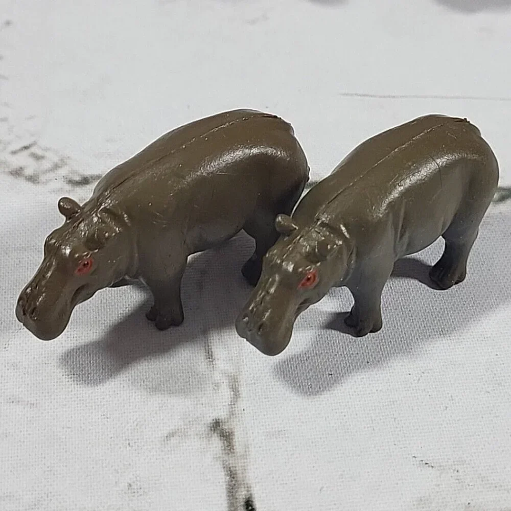 Hippos Hippopotamus Figures Toys Collectibles Lot of‎ 12